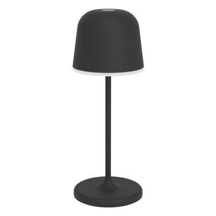 Eglo - Dimmable Outdoor Rechargeable Touch-Control LED Table Lamp, 1.8W/5V, 2500/3000/4000K, 2500 mAh, IP54, Black