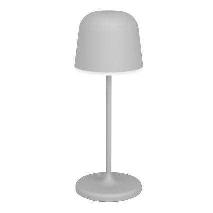Eglo - LED Dimmable Outdoor Touch-Operated Rechargeable Table Lamp LED/1.8W/5V 2500/3000/4000K 2500 mAh IP54 Gray