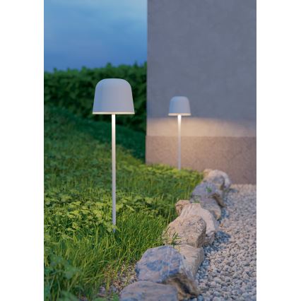 Eglo - LED Dimmable Outdoor Touch-Operated Rechargeable Table Lamp LED/1.8W/5V 2500/3000/4000K 2500 mAh IP54 Gray