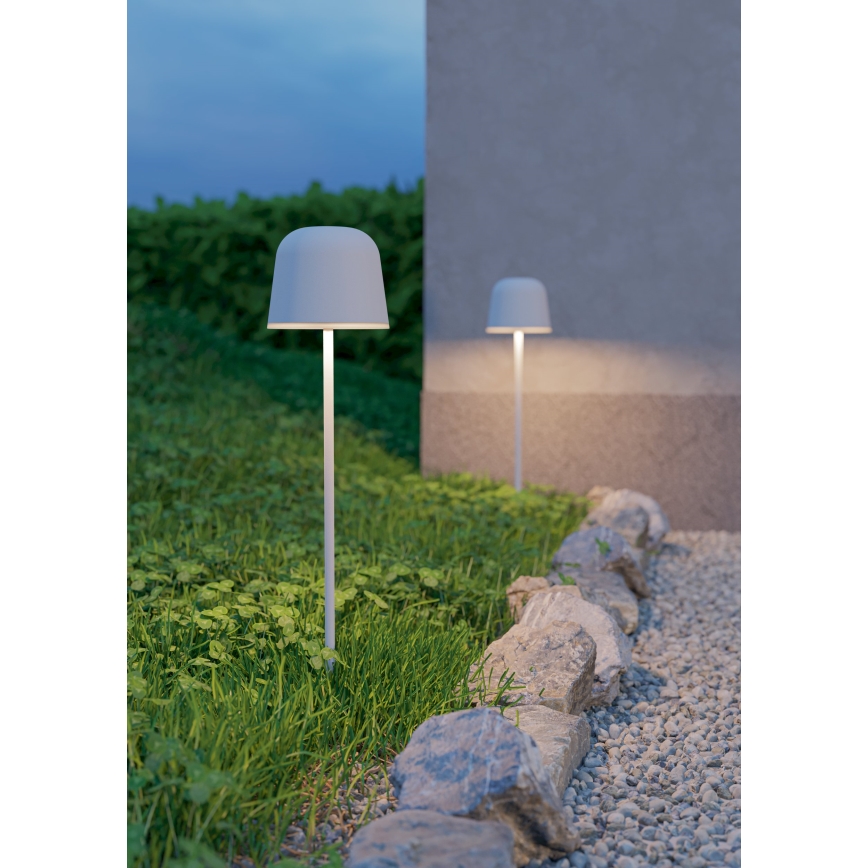 Eglo - LED Dimmable Outdoor Touch-Operated Rechargeable Table Lamp LED/1.8W/5V 2500/3000/4000K 2500 mAh IP54 Gray
