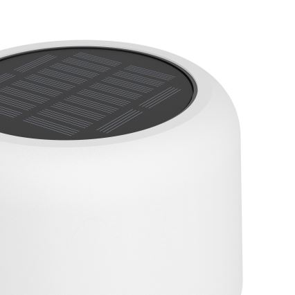 Eglo - Solar-Rechargeable LED Touch-Activated Floor Lamp LED/2,8W/3,7V 1800 mAh IP44 White