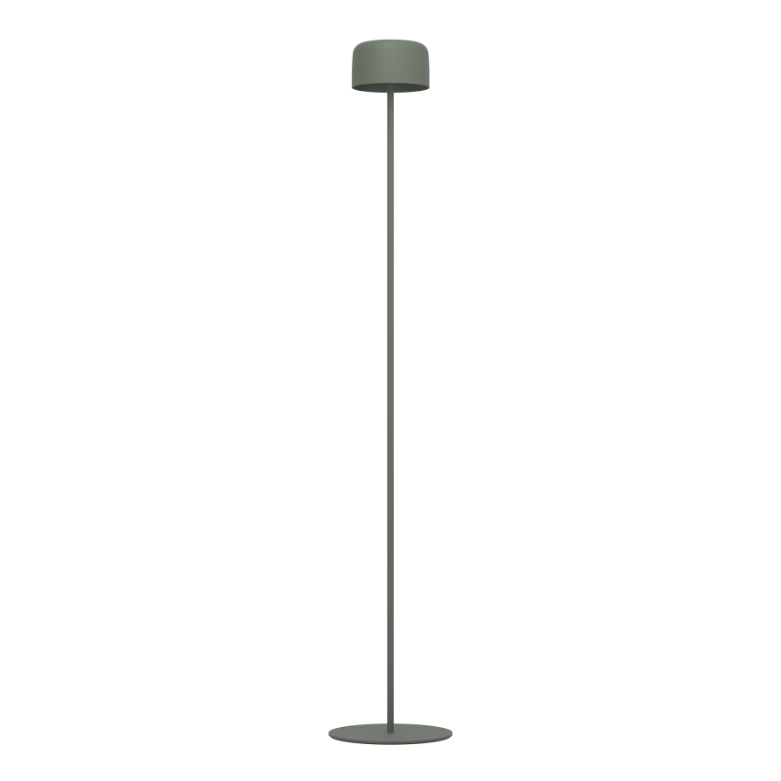 Eglo - Solar-rechargeable LED touch floor lamp, 2.8 W / 3.7 V, 1800 mAh, IP44, green