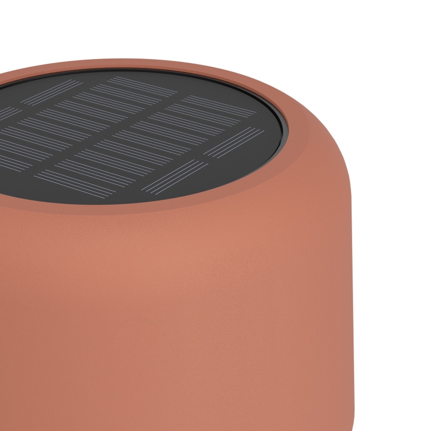 Eglo - LED Solar Rechargeable Touch Floor Lamp LED/2.8W/3.7V 1800 mAh IP44 Orange