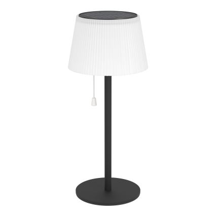 Eglo - LED Solar Rechargeable Table Lamp, LED 2.3W/3.7V, 3000/4000/6500K, 1800 mAh, IP44, Black