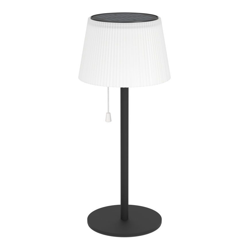Eglo - LED Solar Rechargeable Table Lamp, LED 2.3W/3.7V, 3000/4000/6500K, 1800 mAh, IP44, Black