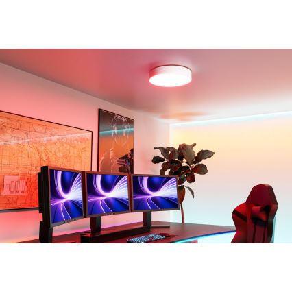 Eglo - LED RGBW Dimmable ceiling light LED/15W/230V 2700–6500K Ø39 cm white