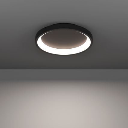 Eglo - LED RGBW Dimmable Ceiling Light LED/19.6W/230V 2700-6500K Ø 35 cm Black