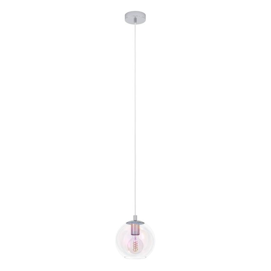 Eglo - Cable-hung pendant light 1xE27/60W/230V polished chrome