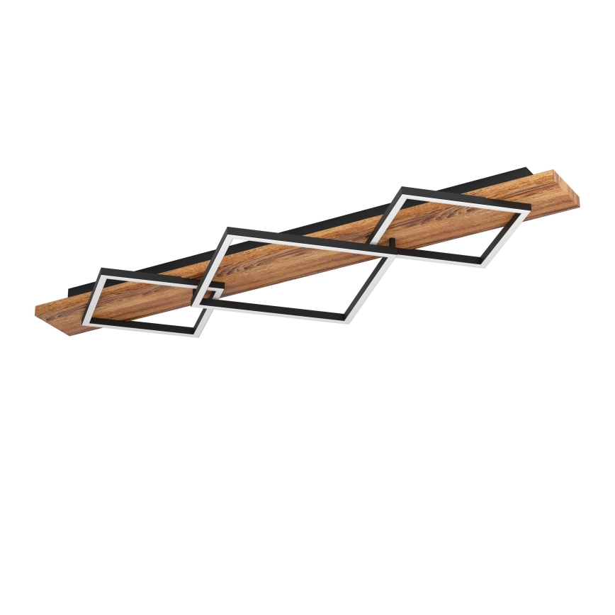 Eglo - LED ceiling light 2xLED/13W/230V + LED/16W black/brown