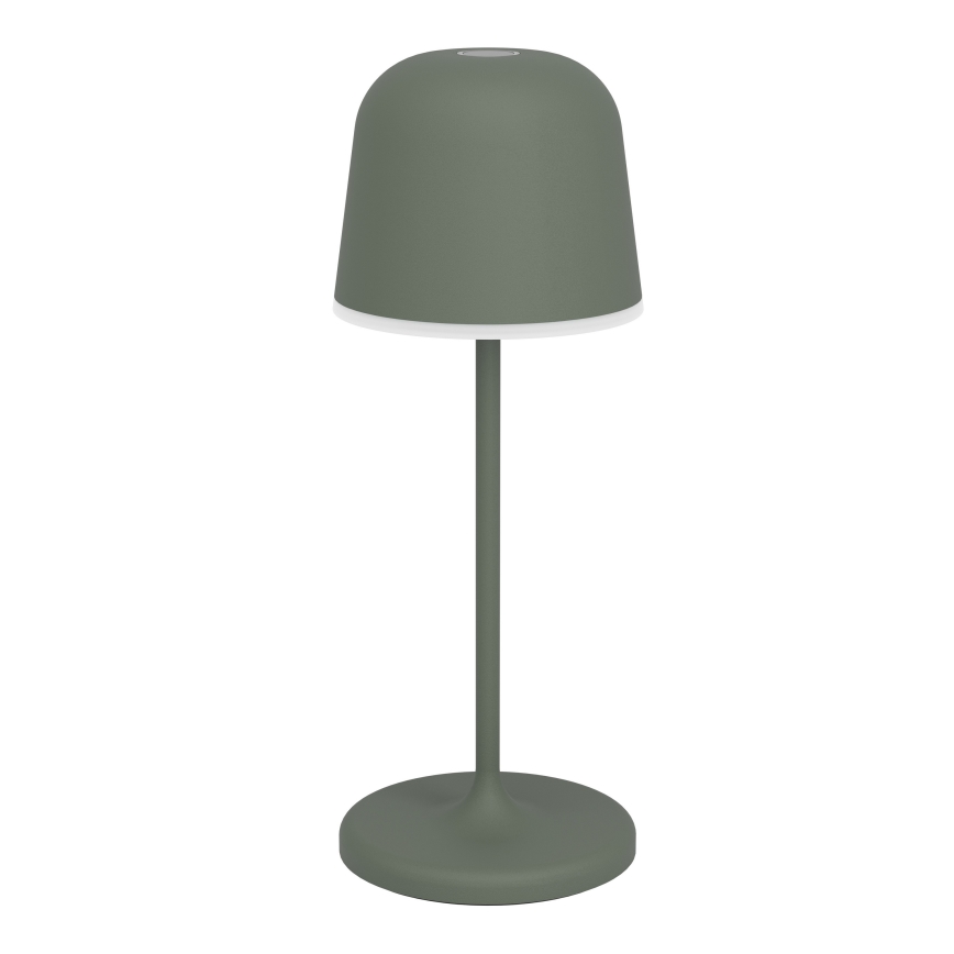 Eglo - Dimmable LED Outdoor Rechargeable Touch Table Lamp LED/1,8W/5V 2500/3000/4000K 2500 mAh IP54 green