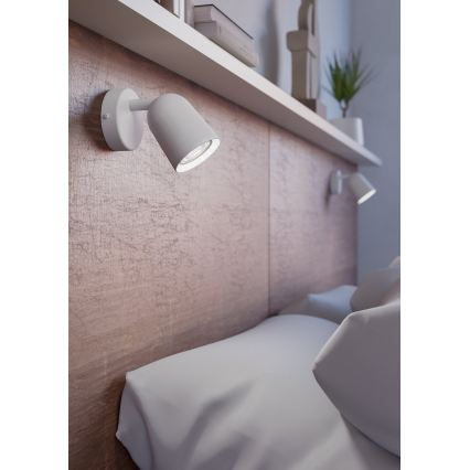Eglo - Wall-mounted spotlight 1xGU10/5W/230V white