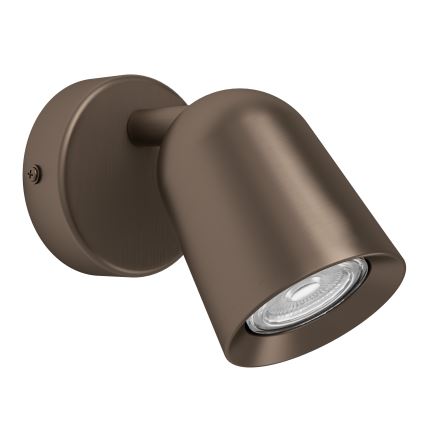 Eglo - Wall-mounted spotlight 1xGU10/5W/230V bronze