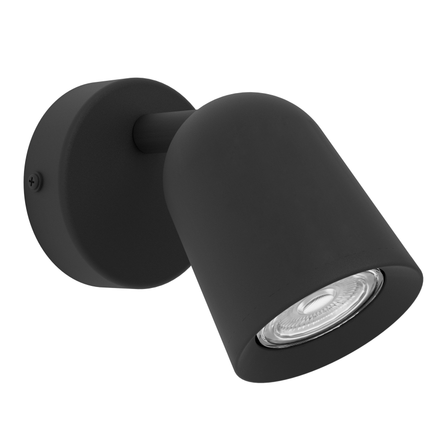 Eglo - Wall-mounted Spotlight 1xGU10/5W/230V, Black