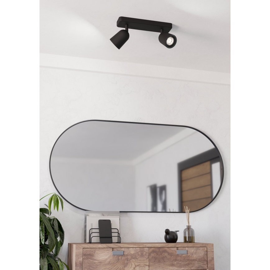 Eglo - 2x GU10 Spotlight, 10W, 230V, Black