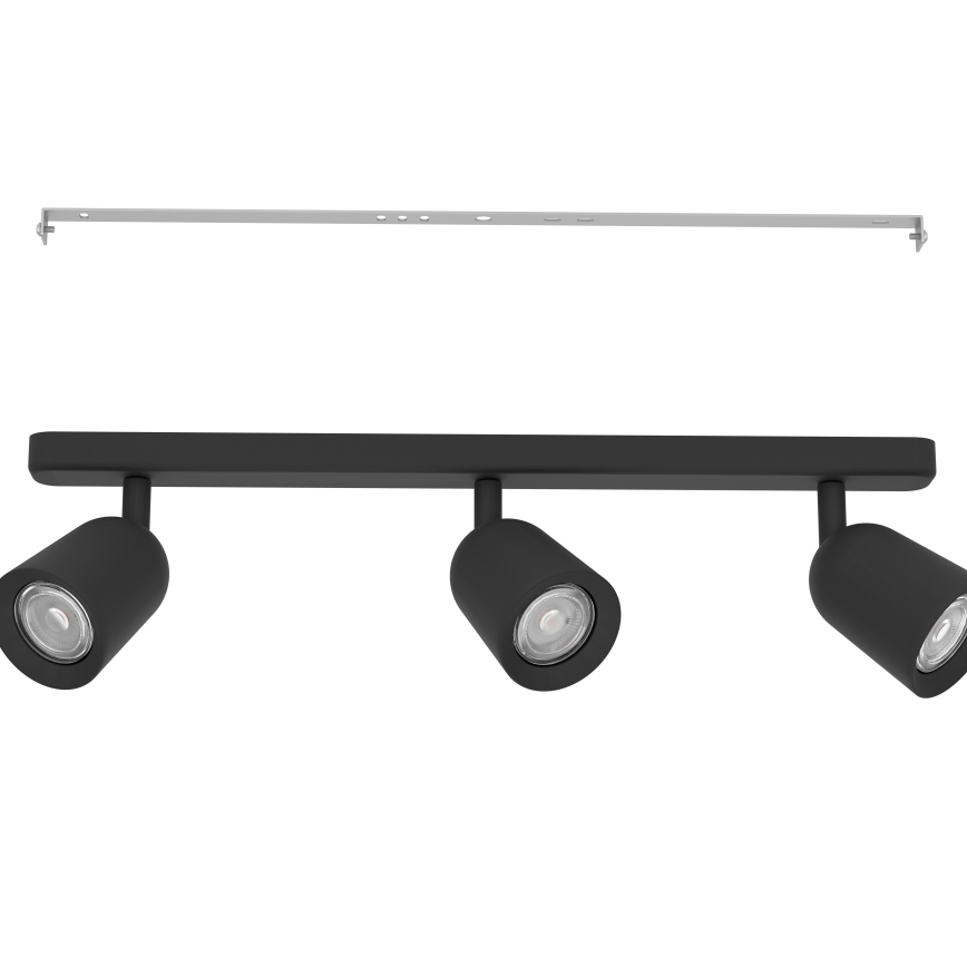 Eglo - Spotlight 3xGU10/10W/230V Black