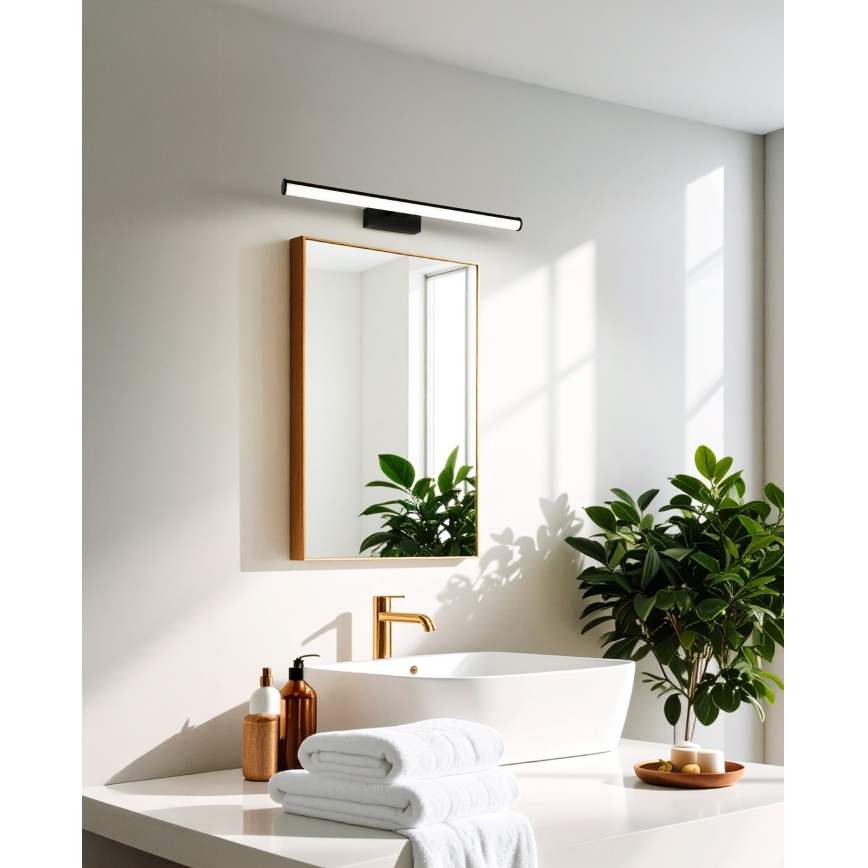 Eglo - LED Bathroom Mirror Light, 11W, 230V, 60 cm, IP44, Black
