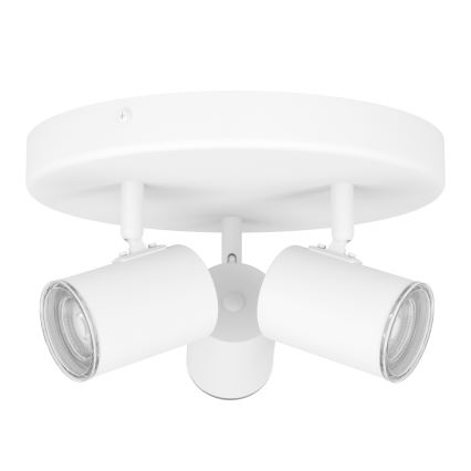 Eglo - Bathroom spotlight 3x GU10/5W/230V IP44 White