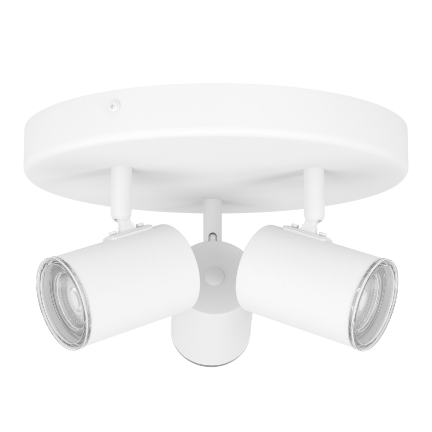 Eglo - Bathroom spotlight 3x GU10/5W/230V IP44 White