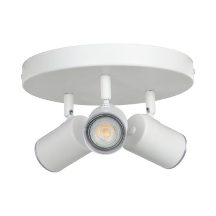 Eglo - Bathroom spotlight 3x GU10/5W/230V IP44 White