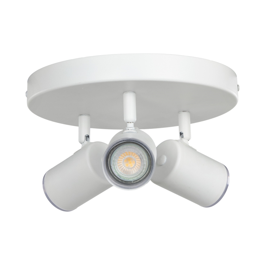 Eglo - Bathroom spotlight 3x GU10/5W/230V IP44 White