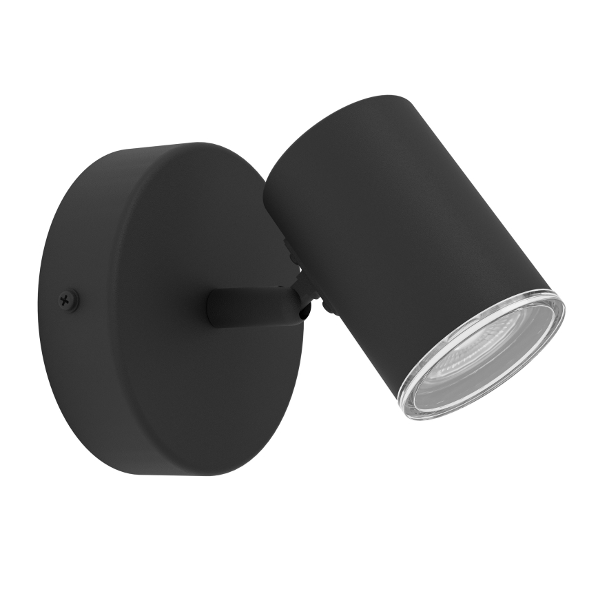 Eglo - Bathroom wall-mounted spotlight 1x GU10/5W/230V, IP44, Black