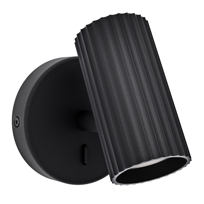 Eglo - Wall-mounted spotlight 1xGU10/5W/230V black