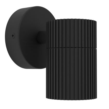 Eglo - Outdoor wall light 1x GU10/28W/230V IP44 black