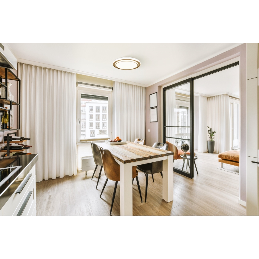 Eglo - LED Ceiling Light LED/36W/230V Ø49 cm Gold