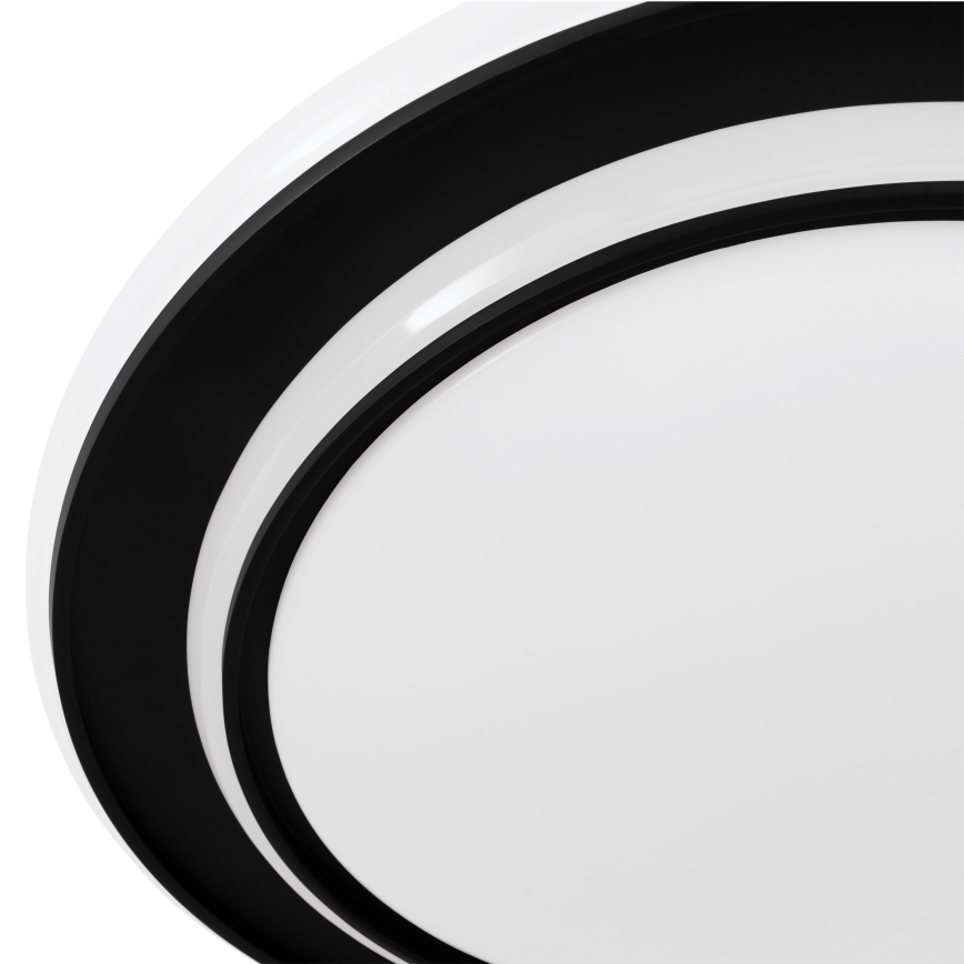 Eglo - LED Ceiling Light LED/24W/230V Selectable CCT 2700/4000/6500K Ø 40 cm Black