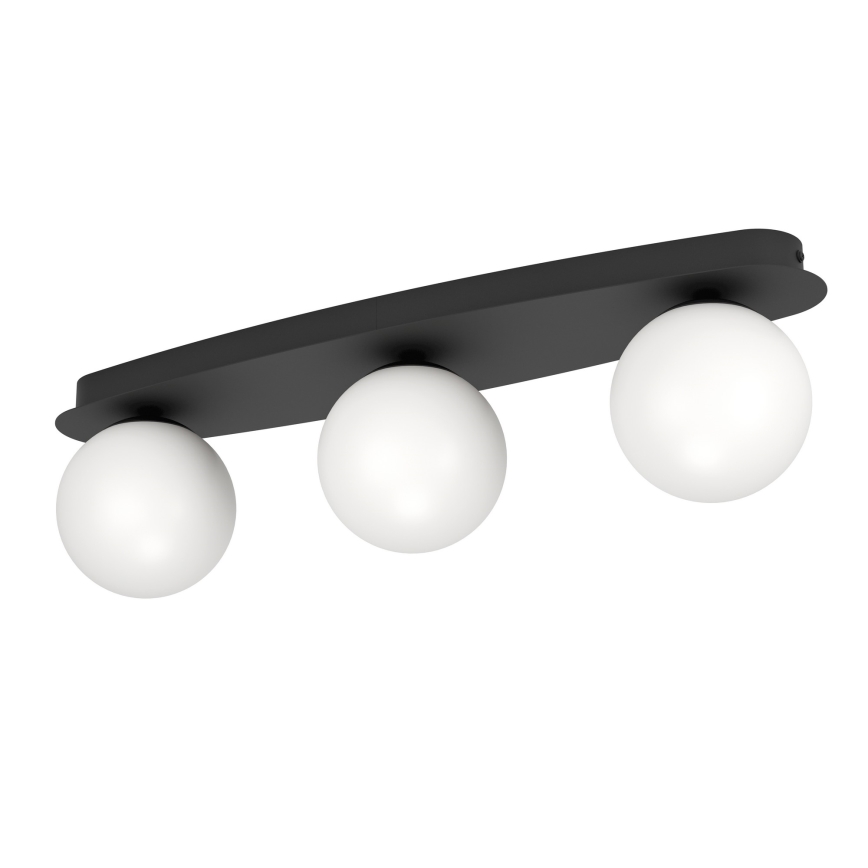 Eglo - LED Bathroom Ceiling Light 3 x G9 / 4.2W / 230V, IP44, Black