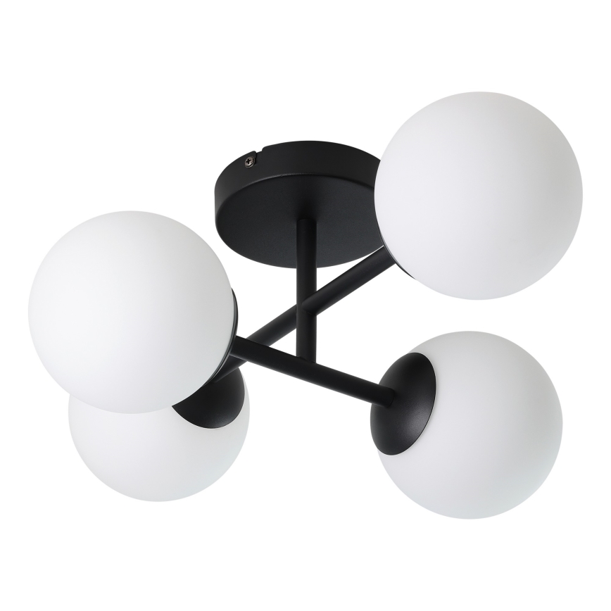 Eglo - LED bathroom flush-mount ceiling light 4xG9/4.2W/230V IP44 black