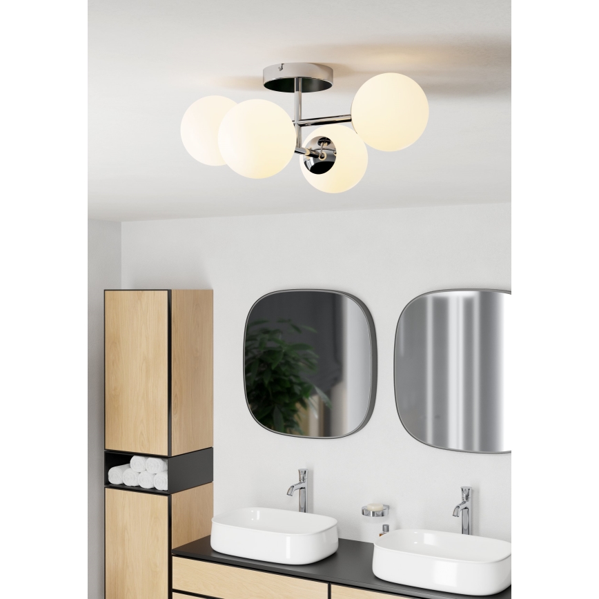 Eglo - LED Bathroom Surface-Mounted Ceiling Light 4xG9/4,2W/230V IP44 Polished Chrome