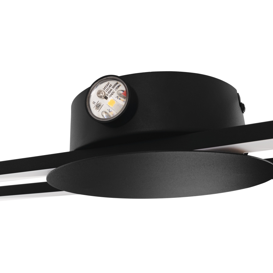 Eglo - LED Wall Light LED/20W/230V + LED/0,91W black