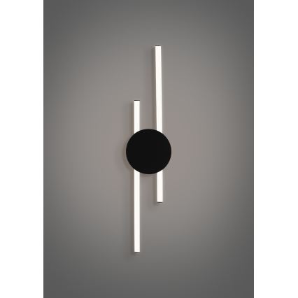 Eglo - LED Wall Light LED/20W/230V + LED/0,91W black