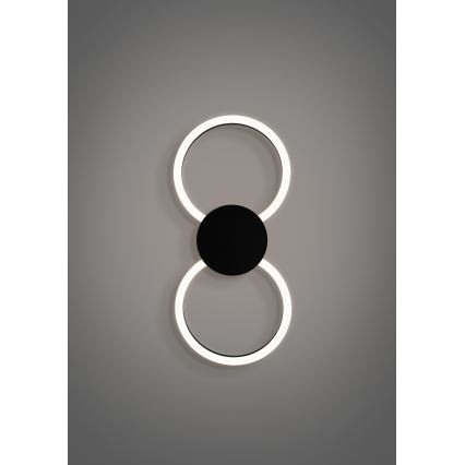 Eglo - LED Wall Light LED/20W/230V + LED/0.91W black