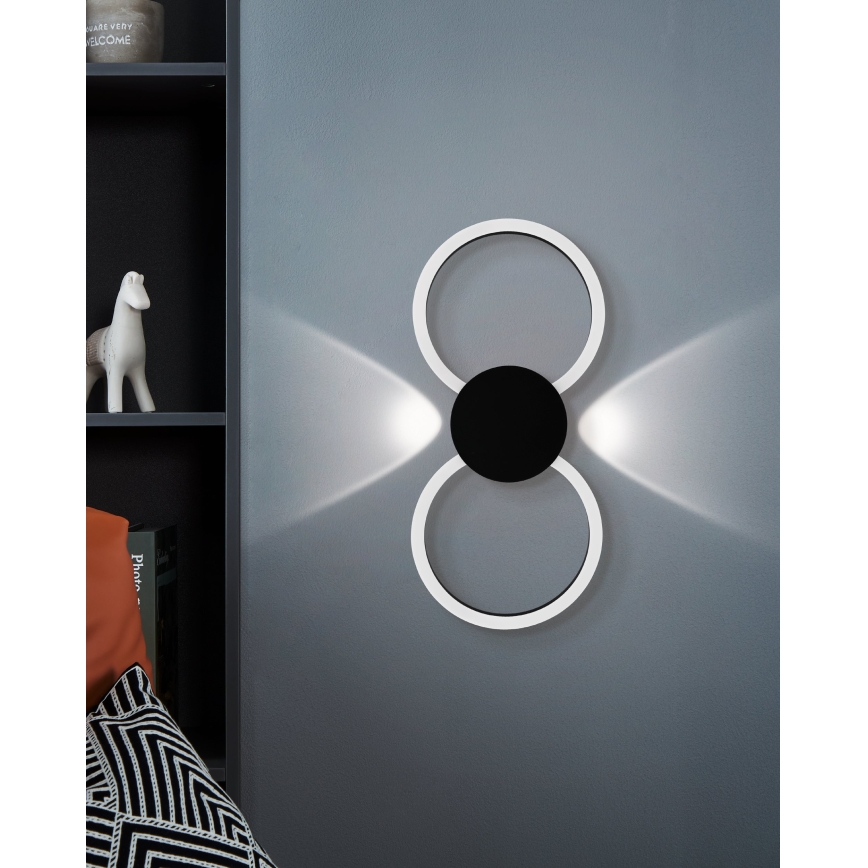 Eglo - LED Wall Light LED/20W/230V + LED/0.91W black