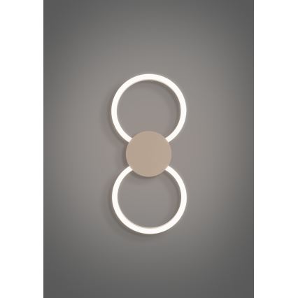 Eglo - LED Wall light LED/20W/230V + LED/0,91W beige