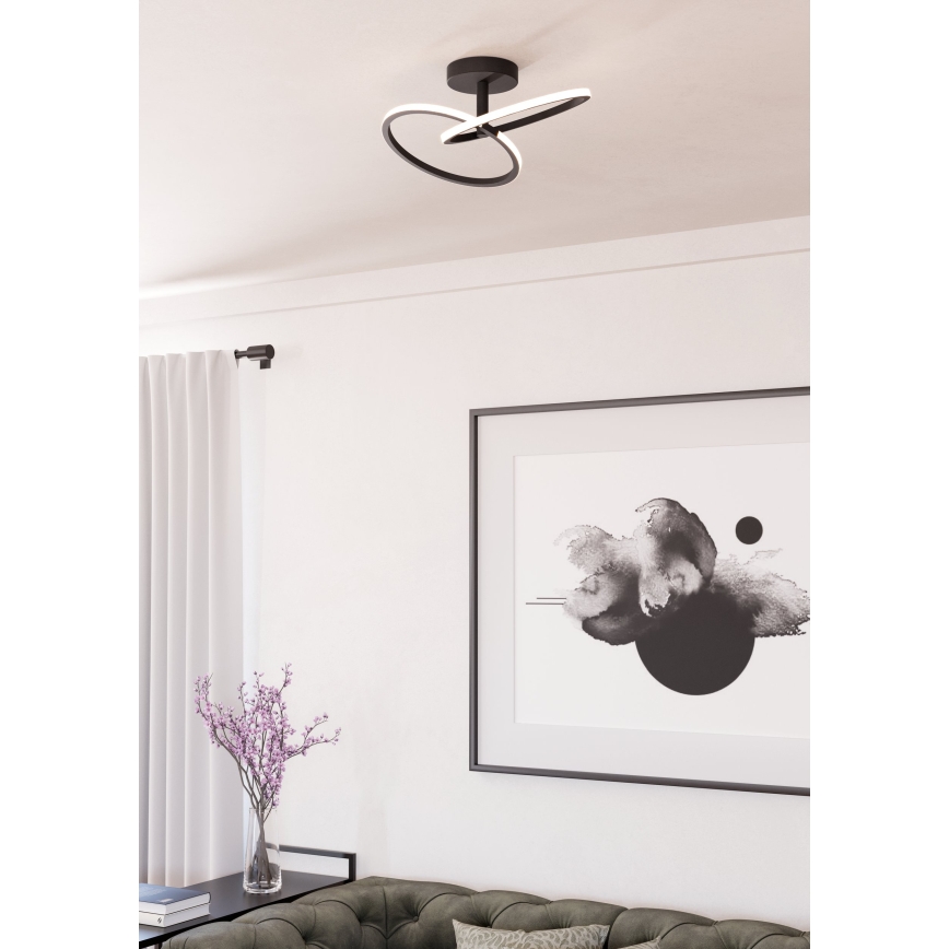 Eglo - LED Ceiling Light LED/12W/230V 2700/4000/6500K black