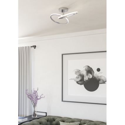 Eglo - LED Ceiling Light LED/12W/230V 2700/4000/6500K polished chrome