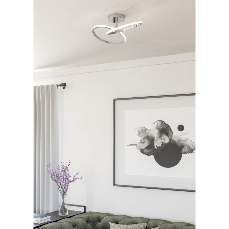 Eglo - LED Ceiling Light LED/12W/230V 2700/4000/6500K polished chrome