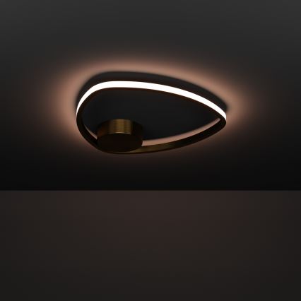 Eglo - LED Ceiling Light, 9.7W, 230V, 2700/4000/6500K, Ø37.5 cm, Gold