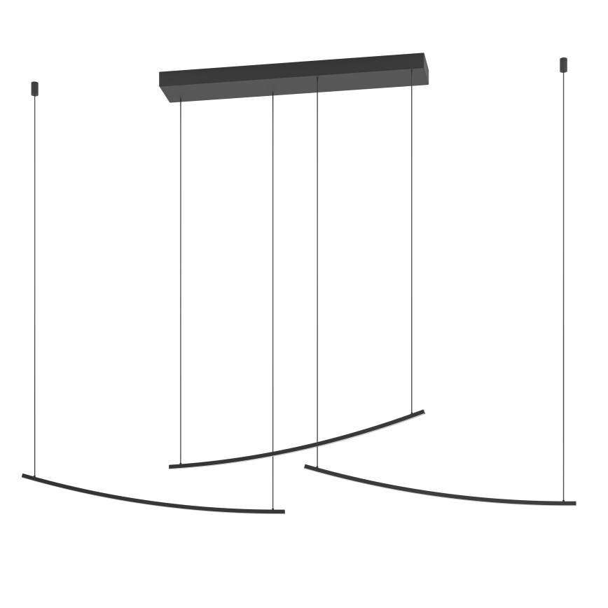 Eglo - Dimmable LED pendant on cable LED/22W/230V 2700/4000/6500K black