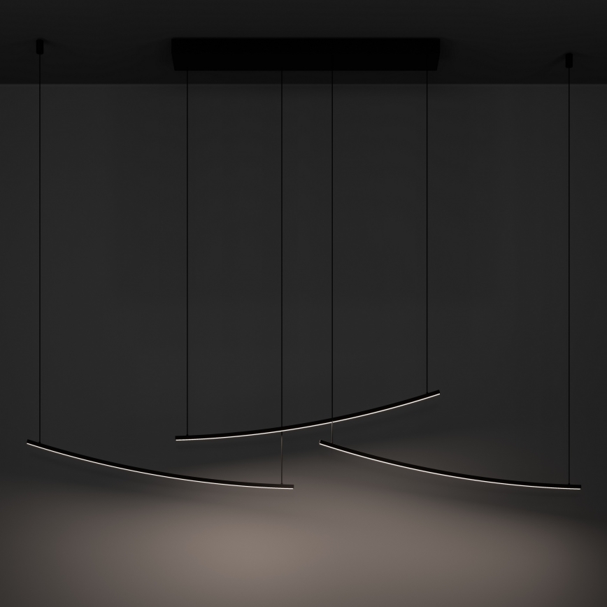 Eglo - Dimmable LED pendant on cable LED/22W/230V 2700/4000/6500K black