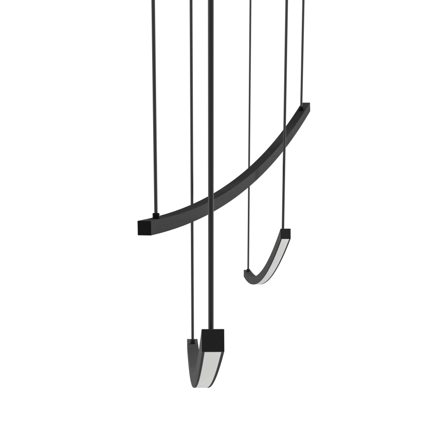 Eglo - Dimmable LED Cable Pendant Light LED/22W/230V 2700/4000/6500K Black