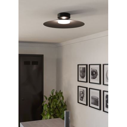 Eglo - LED RGBW Dimmable Ceiling Light LED/15,5W/230V 2700-6500K Ø 45 cm Black
