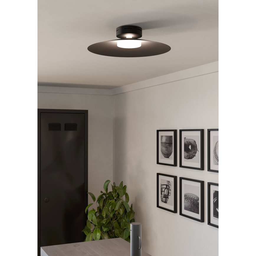 Eglo - LED RGBW Dimmable Ceiling Light LED/15,5W/230V 2700-6500K Ø 45 cm Black
