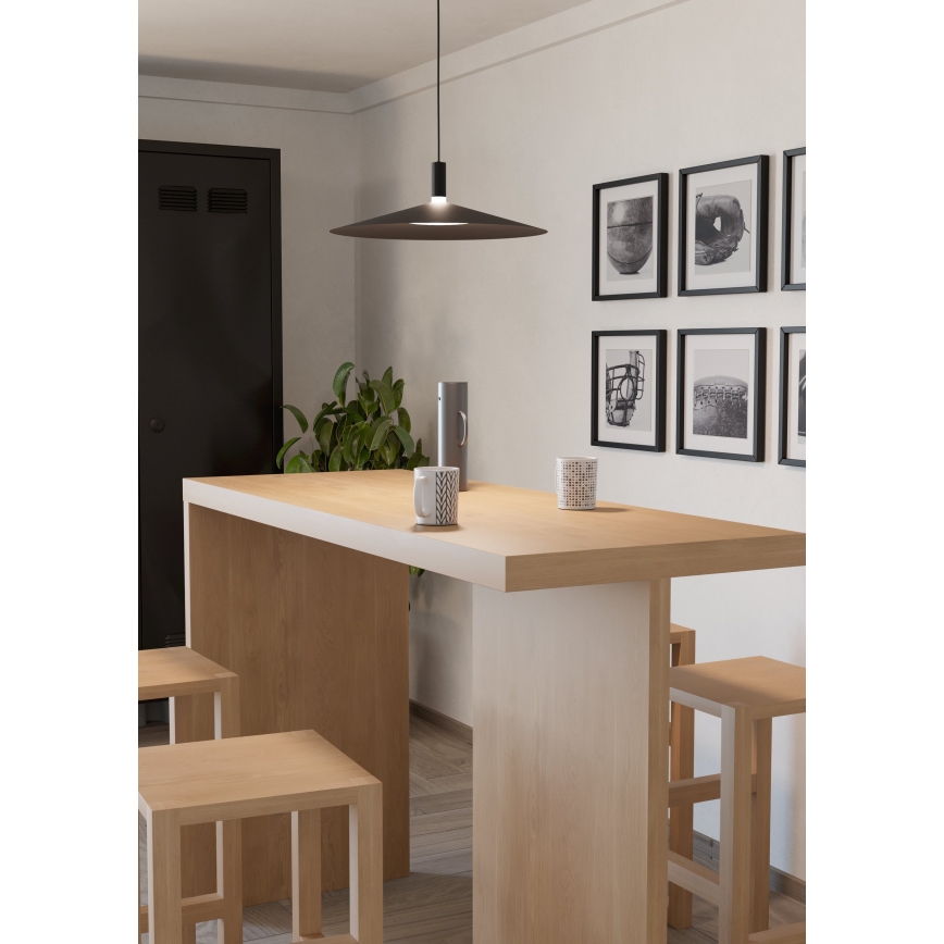 Eglo - LED RGBW Dimmable Cable Pendant LED/15,5W/230V 2700-6500K Black