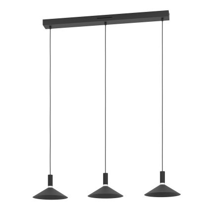 Eglo - RGBW Dimmable LED Cable Pendant, 3xLED/7.5W/230V, 2700-6500K, Black
