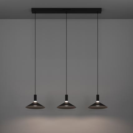 Eglo - RGBW Dimmable LED Cable Pendant, 3xLED/7.5W/230V, 2700-6500K, Black