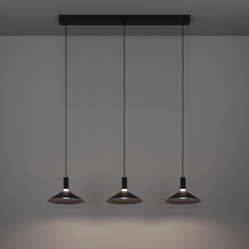 Eglo - RGBW Dimmable LED Cable Pendant, 3xLED/7.5W/230V, 2700-6500K, Black